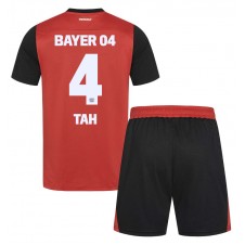 Bayer Leverkusen Jonathan Tah #4 Hjemmedraktsett Barn 2024-25 Kortermet (+ korte bukser)